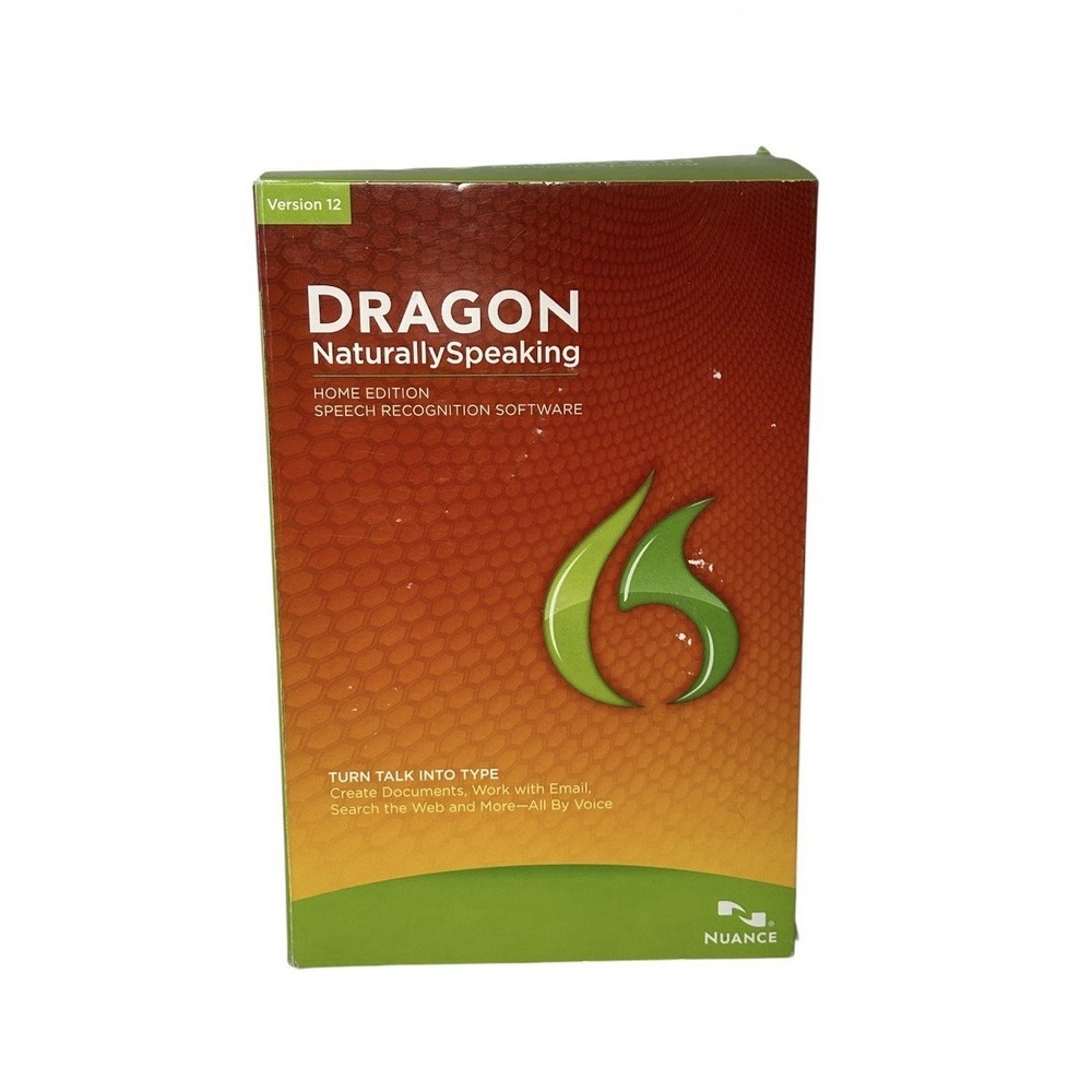 Dragon Nuance Naturally Speaking Home Version 11 Complete with Handset/Mic